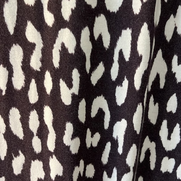 Rachel Roy dark brown and cream animal print, midi sleeveless dress. Size XL. - Picture 3 of 8